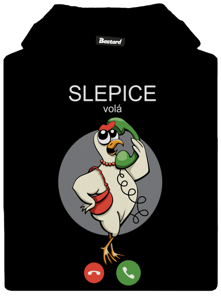 Slepice volá dětská mikina klokanka Black