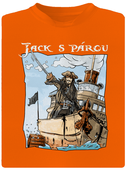 Jack s párou dětské sportovní tričko Neon Orange