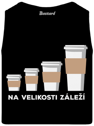 Na velikosti záleží pánské tílko Black