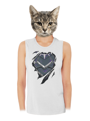 Panther inside dámské tílko volné White