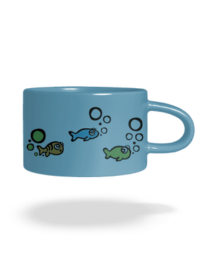 Nehoda hrnek makronka Blue Macaron