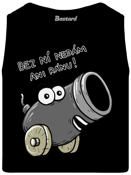 Dělo a koule pánské tílko Black