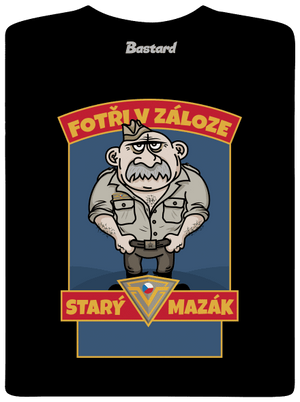 Starý mazák pánské tričko Black