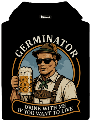 Germinator pánská mikina klokanka Black