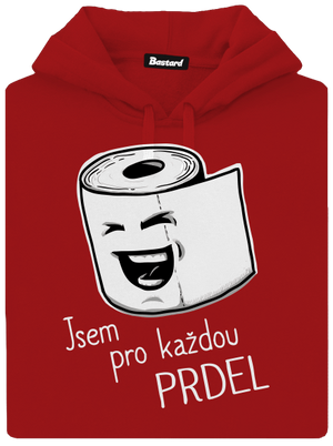 Prdel dámská mikina klokanka Red Mal