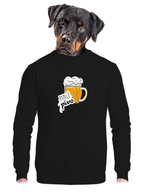 unisex mikina bez kapuce