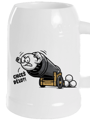 Chceš dělo? půllitr White