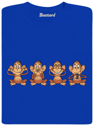 Opička s mobilem pánské tričko Royal Blue