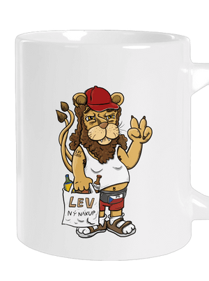 Lvíček velký hrnek White