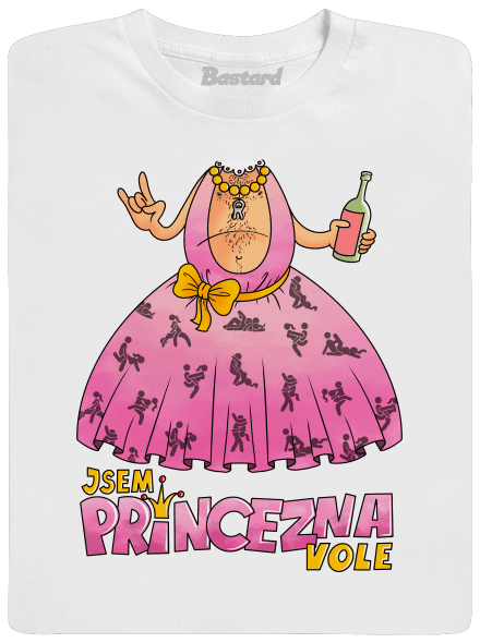 Jsem princezna pánské dlouhý rukáv White