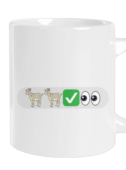 Emoji velký hrnek White
