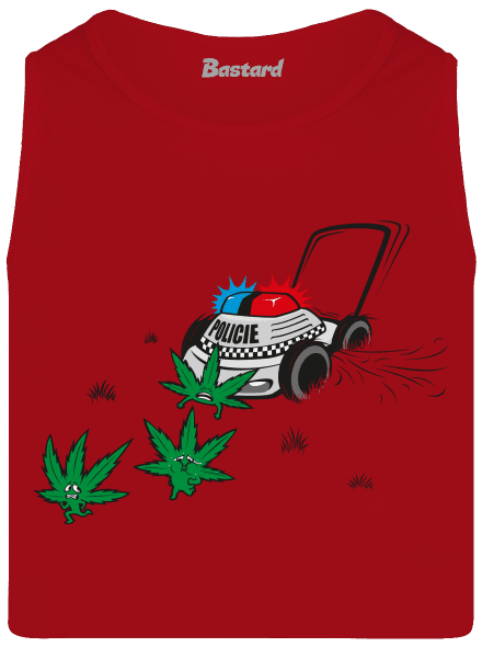 Ganja krize pánské tílko Red