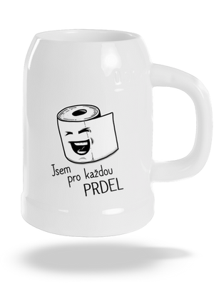 Prdel půllitr White