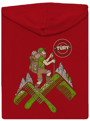 Turista pánská mikina na zip Red