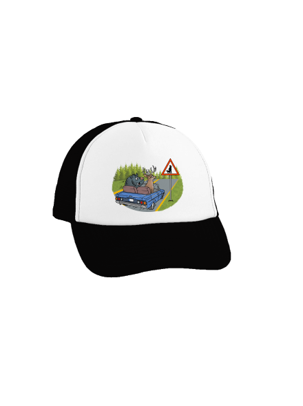 Myslivec kšiltovka truckerka Black cap