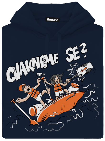 Cvakneme se pánská mikina klokanka Navy