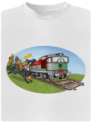 Šotouš na lovu dětské sportovní tričko White