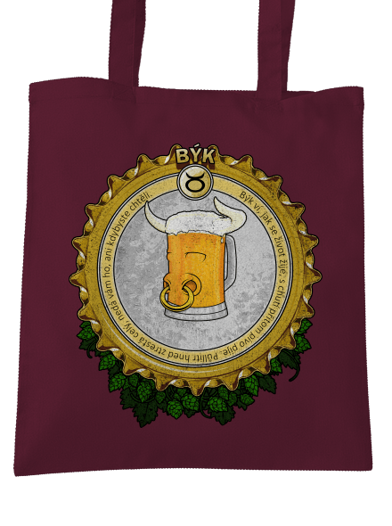 Pivní horoskop: Býk taška Burgundy