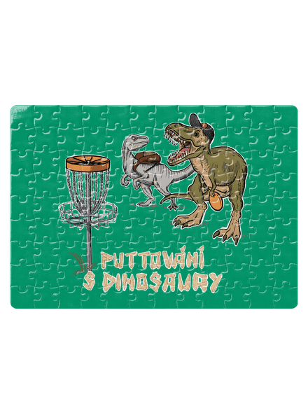 Puttování s dinosaury puzzle White