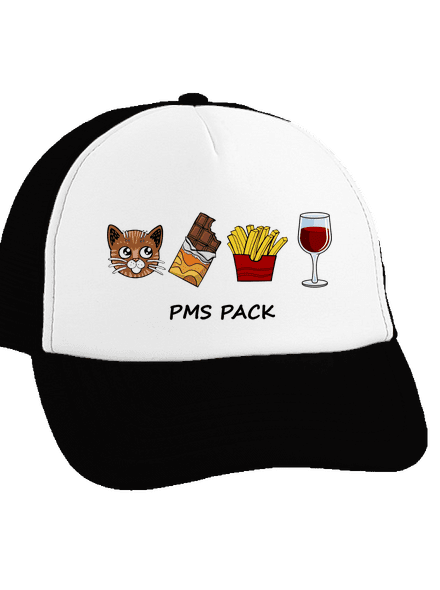 PMS pack kšiltovka truckerka Black cap