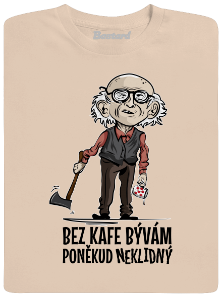 Neklidný bez kafe pánské tričko Sand