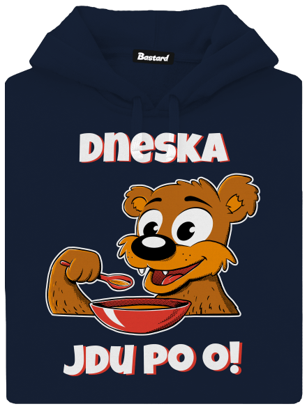 Dneska jdu po o pánská mikina klokanka Navy