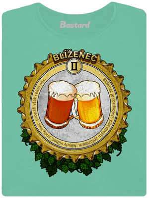 Pivní horoskop: Blíženec dámské tričko premium Mint Mal