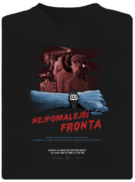 B13: Nejpomalejší fronta pánské sportovní tričko Black