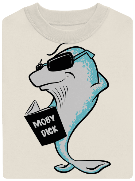 Moby Dick unisex mikina bez kapuce Off White