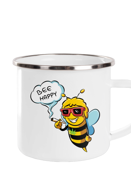 Bee happy plecháček White