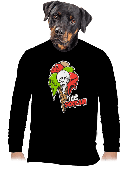 Ice Scream pánské dlouhý rukáv Black