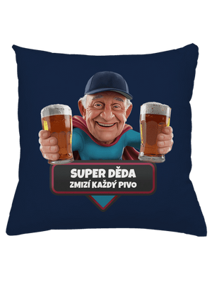 Super děda polštář Dark Navy