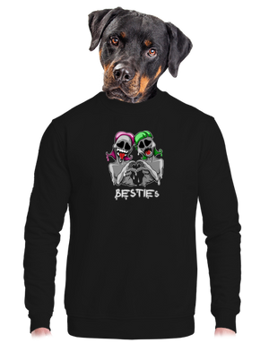 unisex mikina bez kapuce