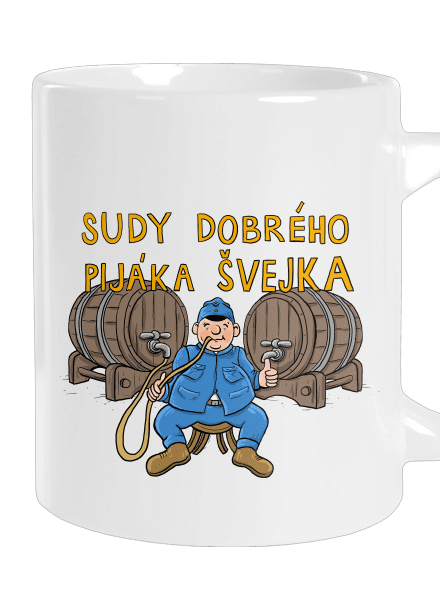 Sudy dobrého pijáka Švejka velký hrnek White