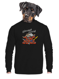 unisex mikina bez kapuce