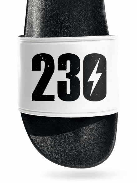 230 V pantofle White