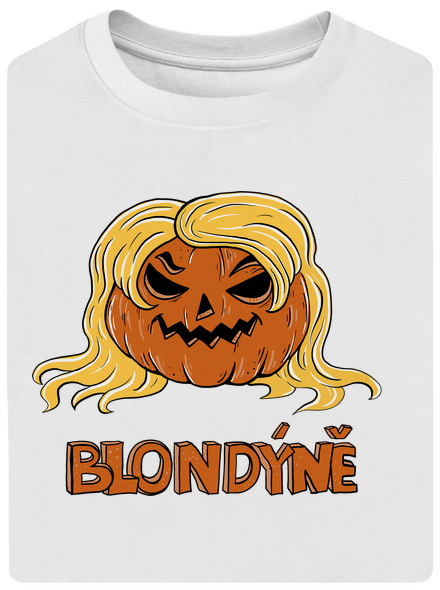 Blondýně unisex tričko oversized White