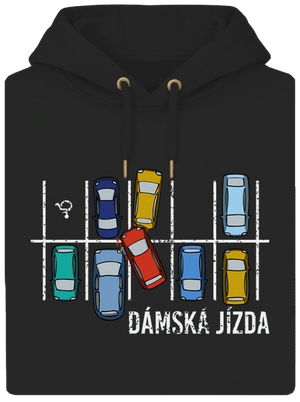 Dámská jízda unisex mikina premium Dark Black