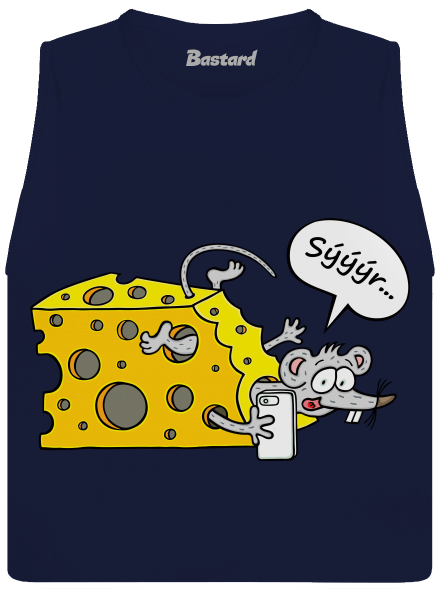 Řekněte sýýýr dámské tílko volné Navy