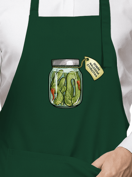 Dobře naložená zástěra Bottle Green