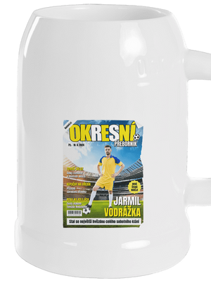 Fotbalová hvězda půllitr White