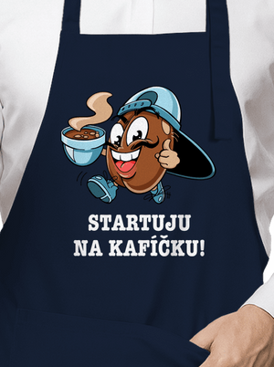 Startuju na kafíčku zástěra Navy
