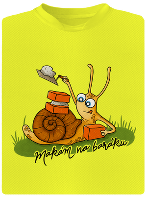 Makám na baráku pánské sportovní tričko Neon Yellow