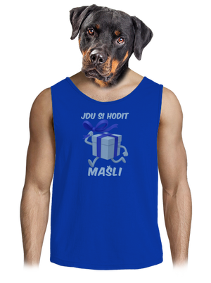 Jdu si hodit mašli pánské tílko Royal Blue