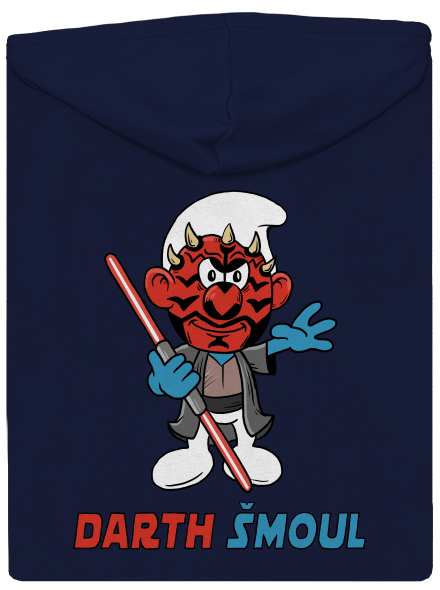 Darth Šmoul pánská mikina na zip Navy