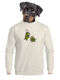 unisex mikina bez kapuce