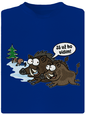 Já už ho vidím pánské sportovní tričko Royal Blue Mal