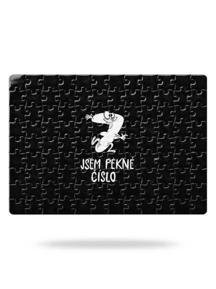 Jsem pěkné číslo puzzle White