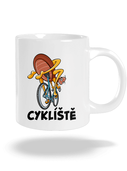Cyklíště velký hrnek White