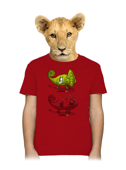 Zapnuto vypnuto dětské tričko Red